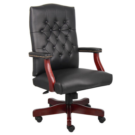 Boss Classic Black Caressoft Vinyl Chair