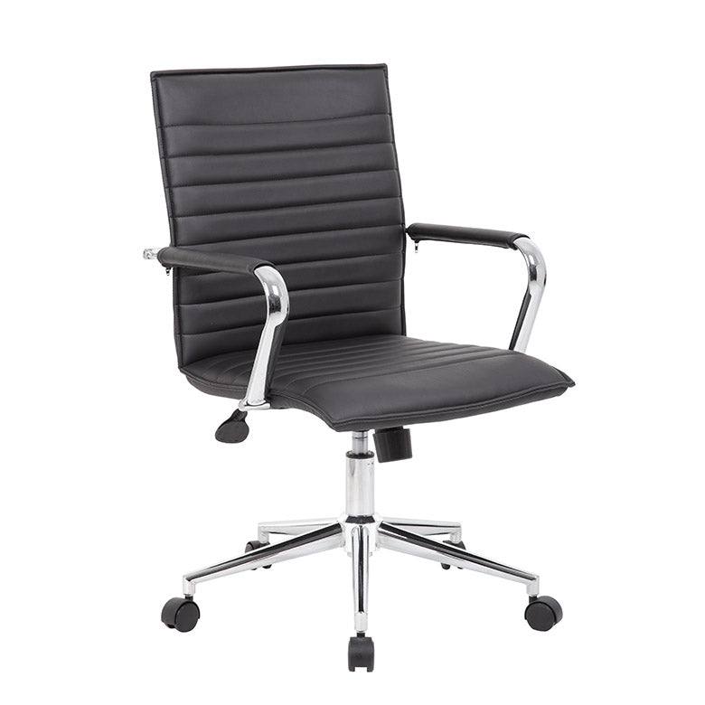 Boss Hospitality Task Chair with Fixed Chrome Arms