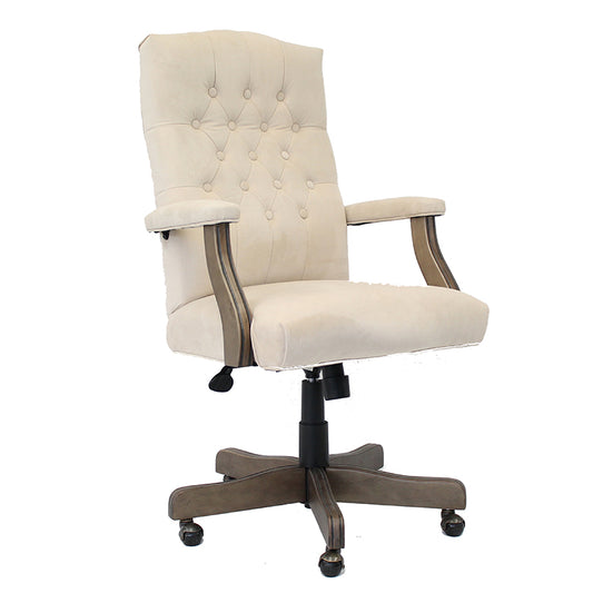 BOSS Executive Champagne Velvet Chair