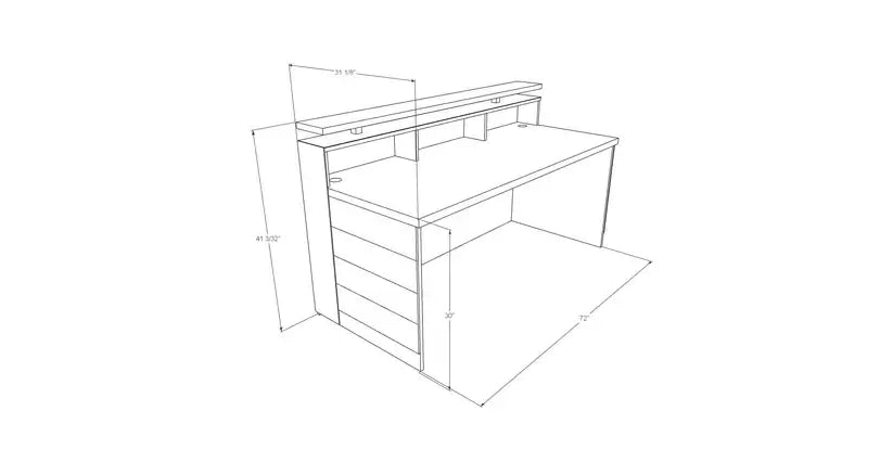 Reception Counter Solutions Memphis With Dallas Slats