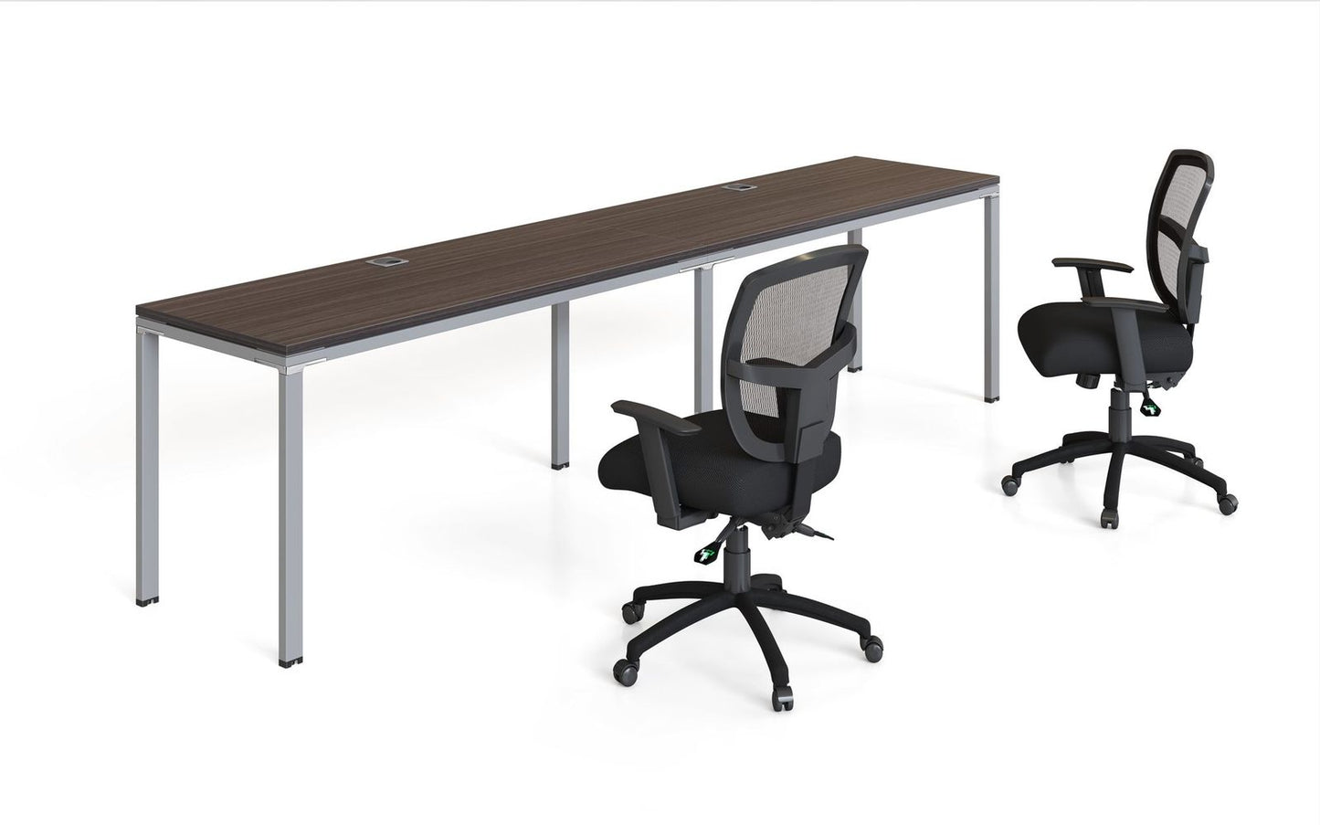 Boss Office Double Desk, Side by Side, 60" x 24" Desk Top