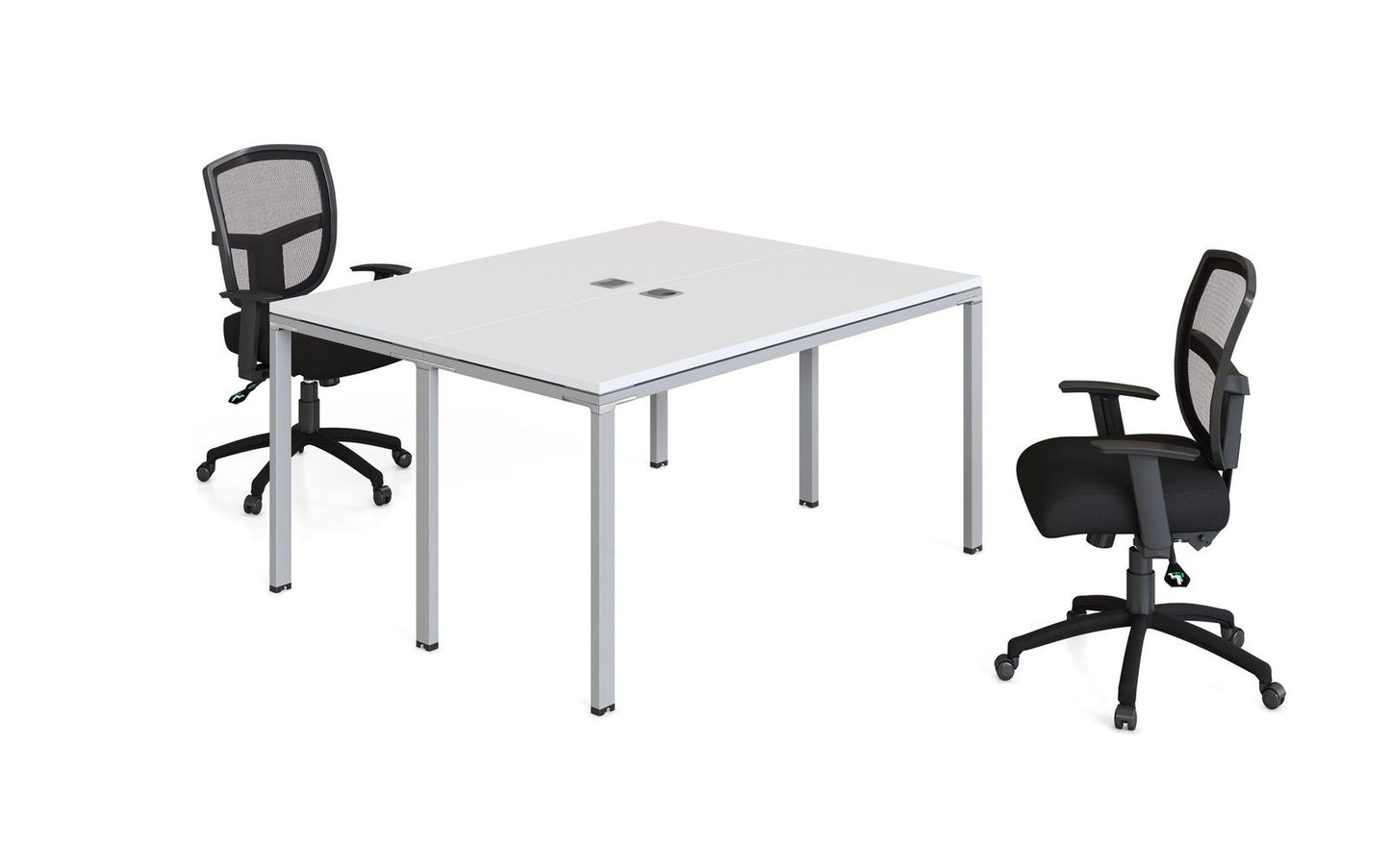 Boss Office Double Desk, Face to Face, 48" x 24" Desk Top