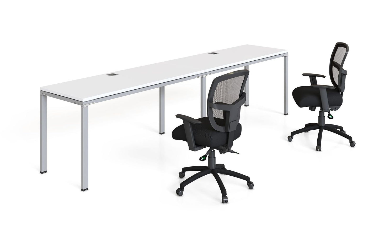 Boss Office Double Desk, Side by Side, 60" x 24" Desk Top