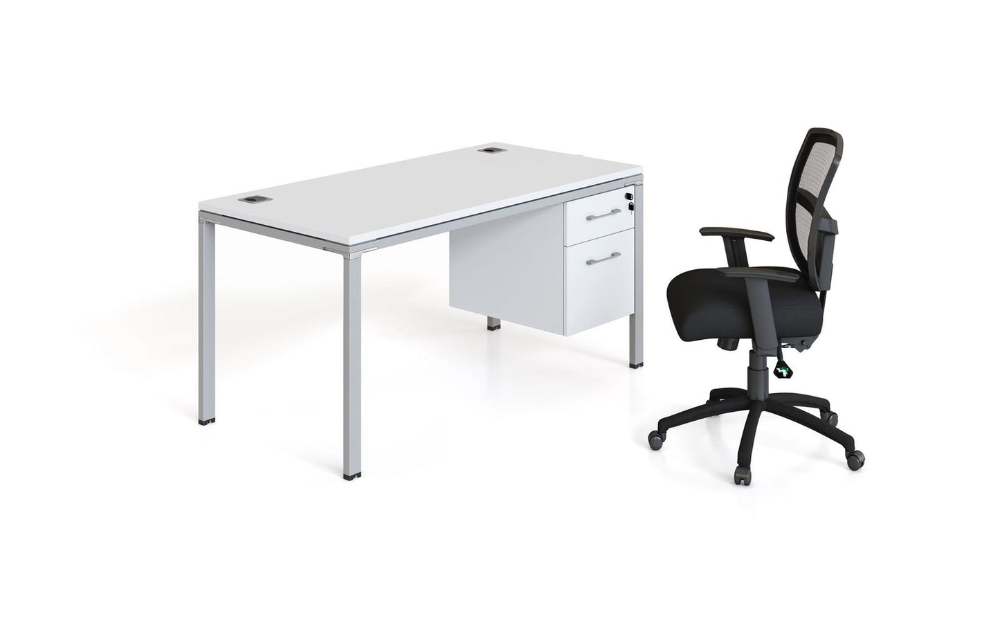 Boss Office Single Desk with Pedestal,  71" x 30"Desk Top