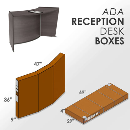 Linea Italia ADA Reception Desk Single Unit