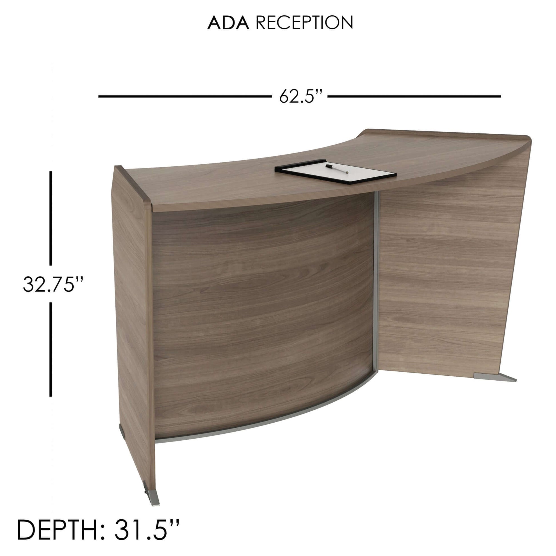 Linea Italia ADA Reception Desk Single Unit