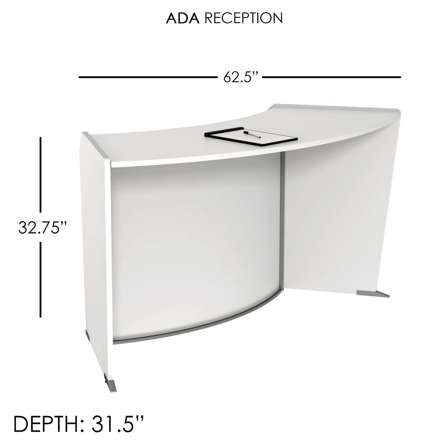 Linea Italia ADA Reception Desk Single Unit