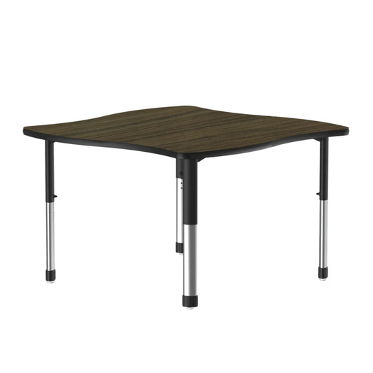 Collaborative Desk Swerve High Pressure Laminate