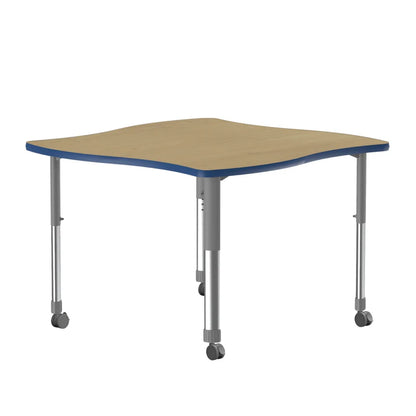 Collaborative Desk Swerve High Pressure Laminate