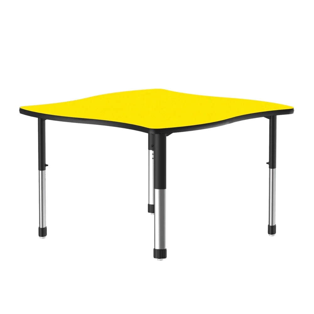 Collaborative Desk Swerve High Pressure Laminate