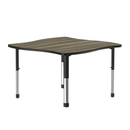 Collaborative Desk Swerve High Pressure Laminate