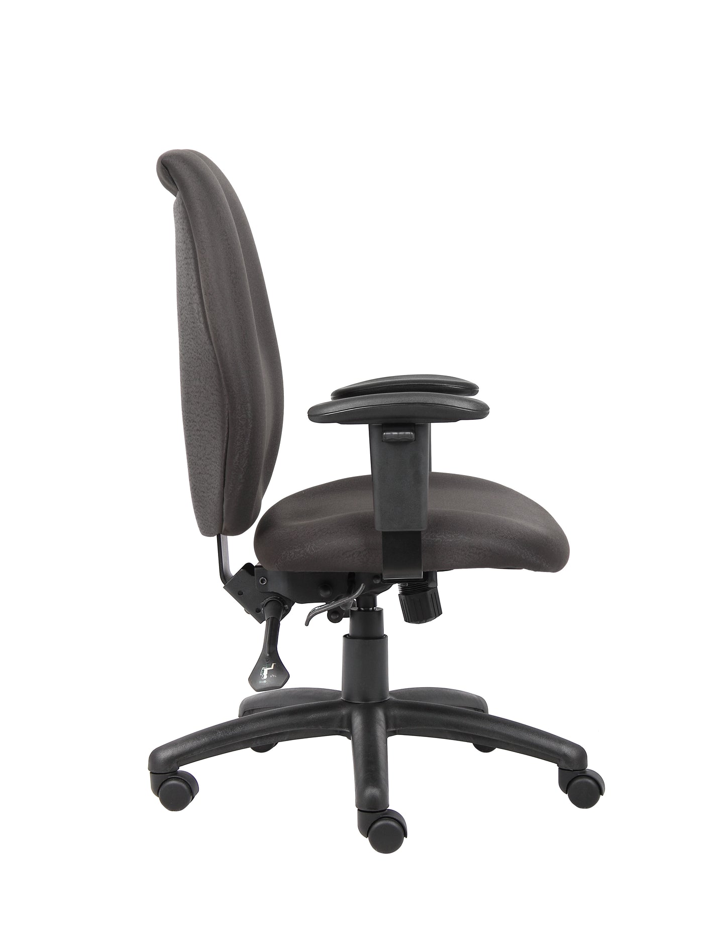 Boss High-Back Task Chair with Adjustable Arms, Black