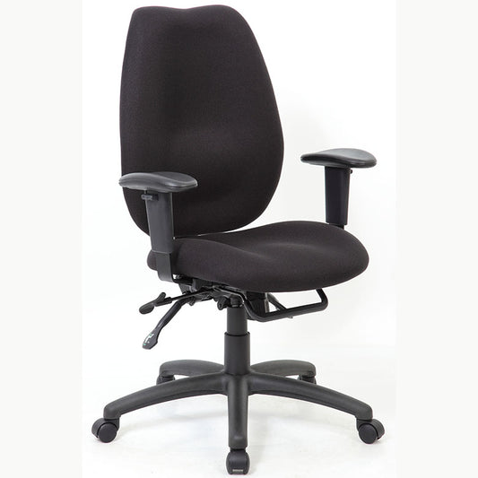 Boss Black High Back Task Chair W/ Seat Slider