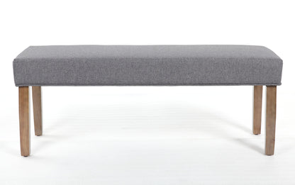 Boss Grey Linen Tailored Bench