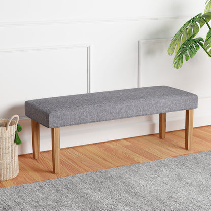 Boss Grey Linen Tailored Bench