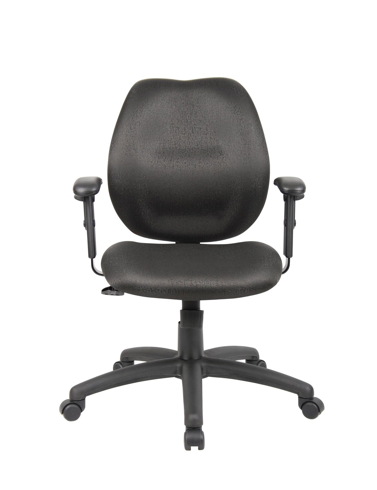 Boss Mid-Back Task Chair with Adjustable Arms, Black