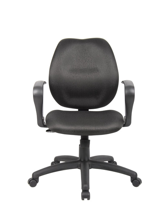 Boss Black Task Chair W/Loop Arms