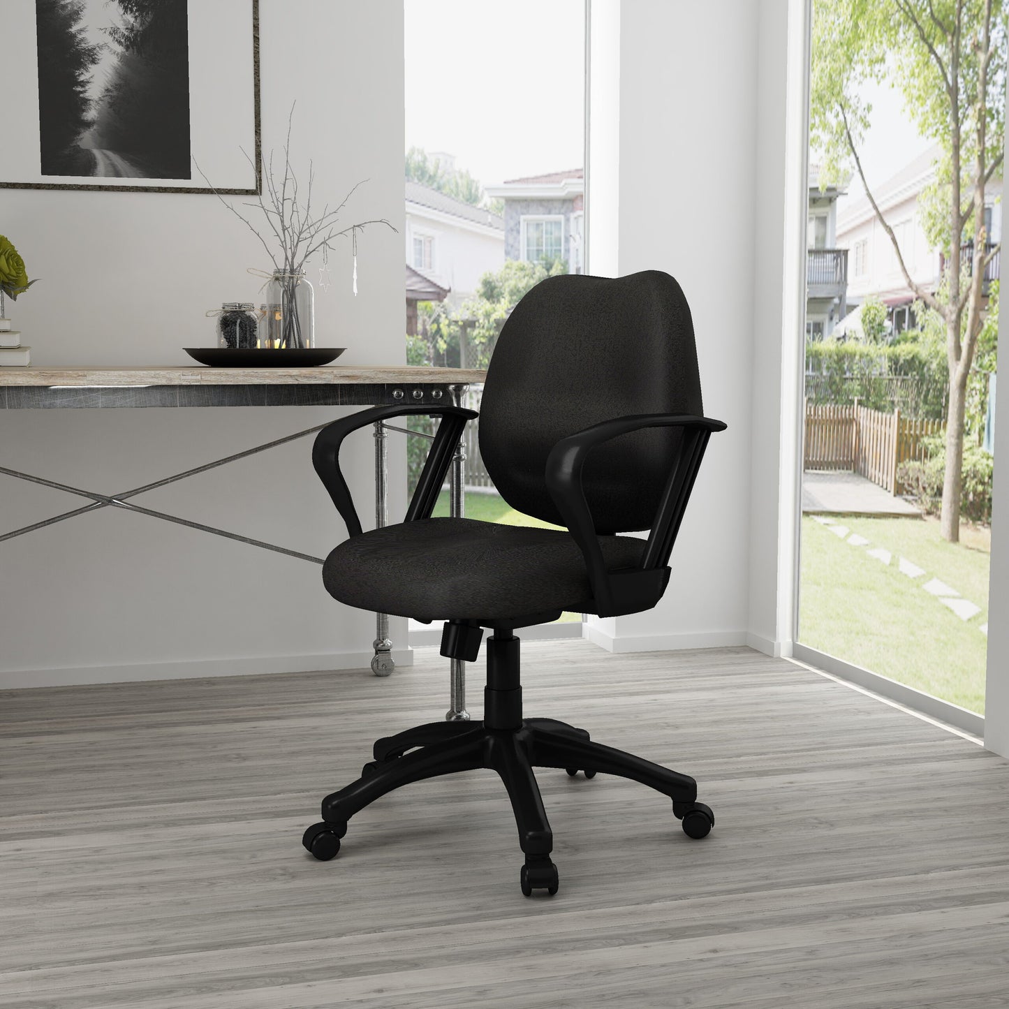 Boss Black Task Chair W/Loop Arms