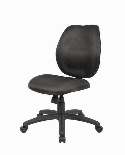 Boss Mid-Back Task Office Chair without Arms, Black