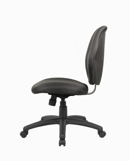 Boss Mid-Back Task Office Chair without Arms, Black