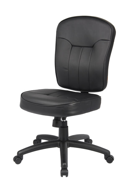 Boss Black Leather Task Chair