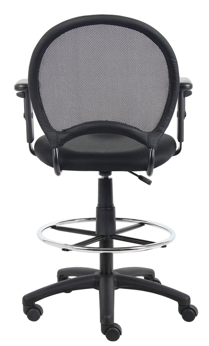 Boss Mesh Drafting Stool W/ Adjustable Arms