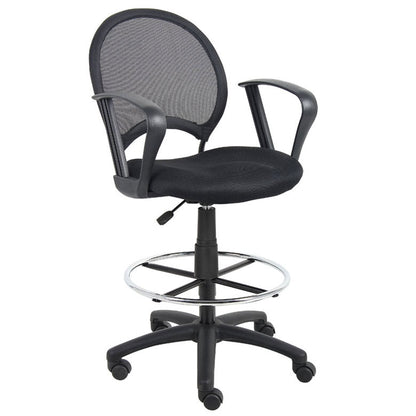 Boss Mesh Drafting Stool W/ Loop Arms