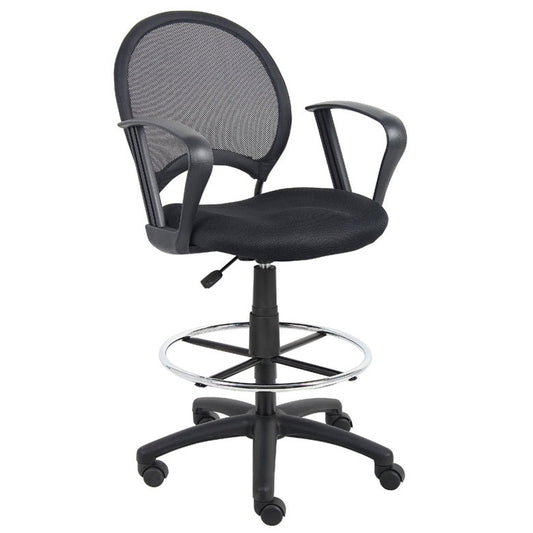 Boss Mesh Drafting Stool W/ Loop Arms