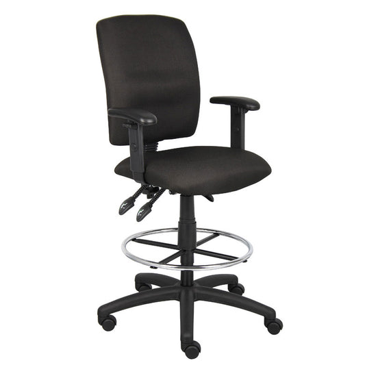 Boss Multi-Function Fabric Drafting Stool W/ Adjustable Arms