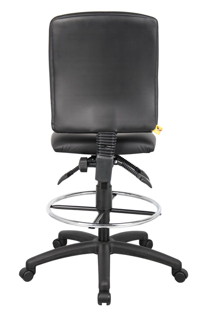 Boss Multi-Function LeatherPlus Drafting Stool