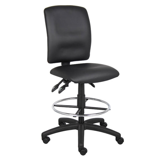 Boss Multi-Function LeatherPlus Drafting Stool