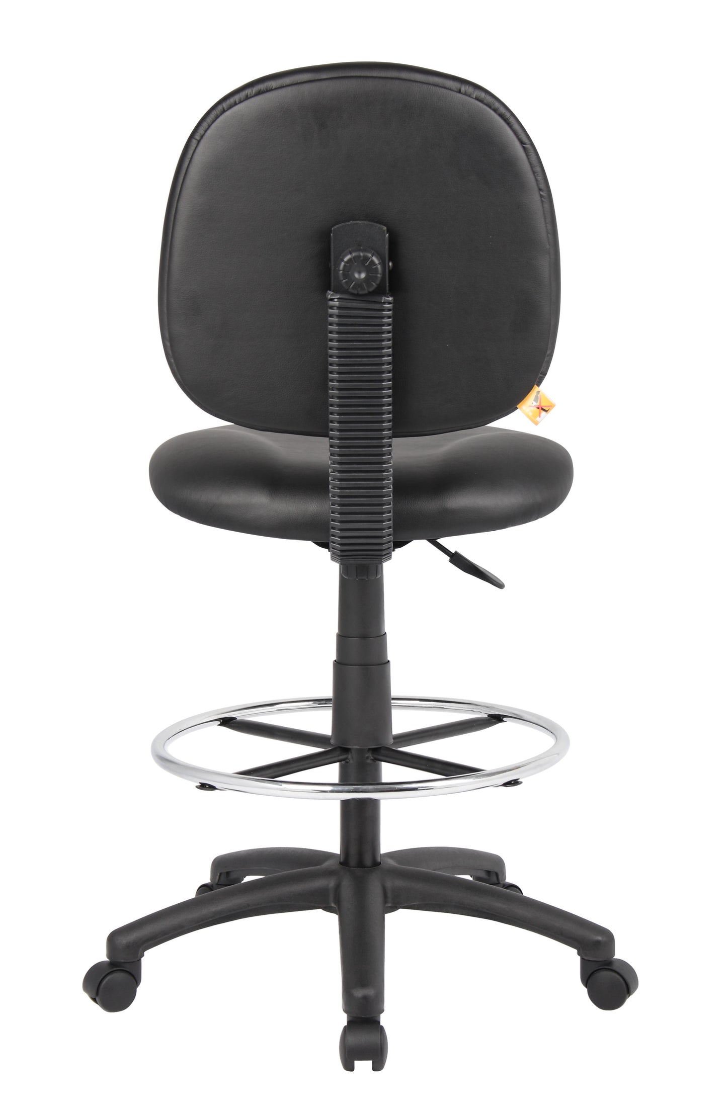 Boss Stand Up Drafting Stool with Foot Rest Black Antimicrobial Vinyl