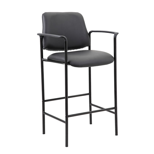 Boss Contemporary Counter Stool In Black Caressoft Vinyl