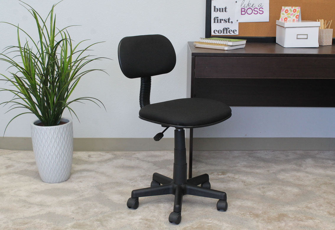 Boss Black Fabric Steno Chair