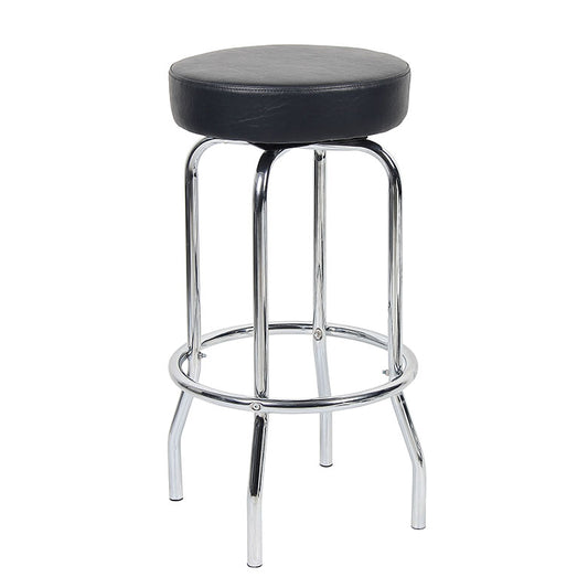 29″ Chrome/Black Stool