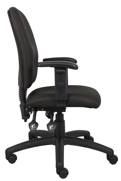 Boss Multi-Function Fabric Task Chair W/ Adjustable Arms