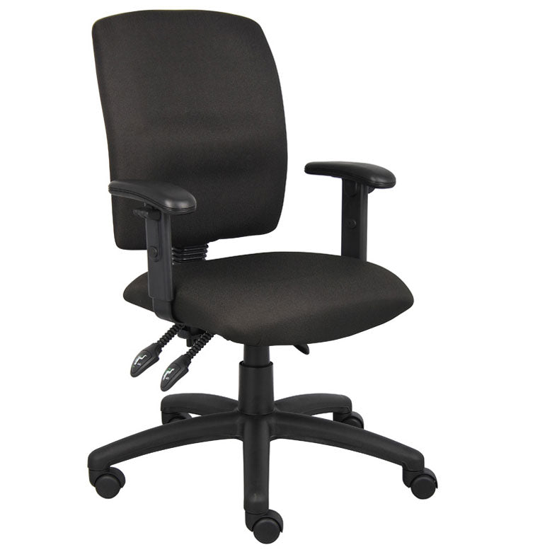 Boss Multi-Function Fabric Task Chair W/ Adjustable Arms