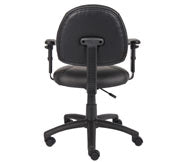 Boss Black Posture Chair W/ Adjustable Arms