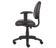 Boss Black Posture Chair W/ Adjustable Arms