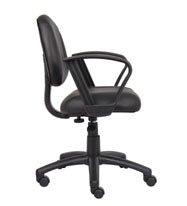 Boss Black Posture Chair W/ Loop Arms