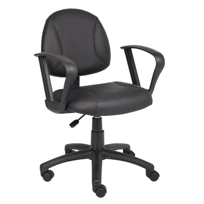 Boss Black Posture Chair W/ Loop Arms