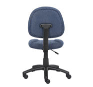 Boss Perfect Posture Deluxe Office Task Chair without Arms, Blue