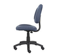 Boss Perfect Posture Deluxe Office Task Chair without Arms, Blue