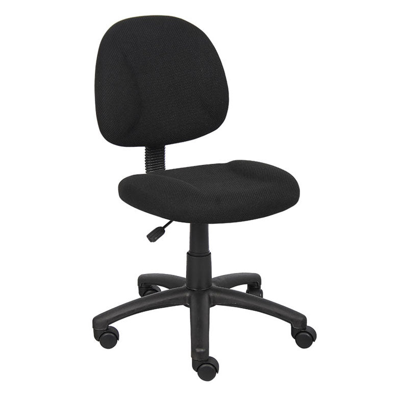 Boss Perfect Posture Deluxe Office Task Chair without Arms, Blue