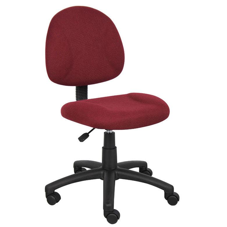 Boss Perfect Posture Deluxe Office Task Chair without Arms, Blue