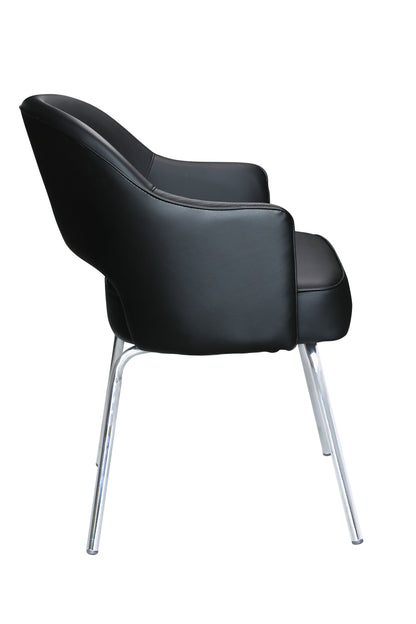 Boss Black Caressoftplus Vinyl Guest Chair