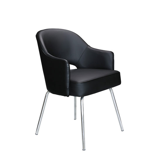 Boss Black Caressoftplus Vinyl Guest Chair