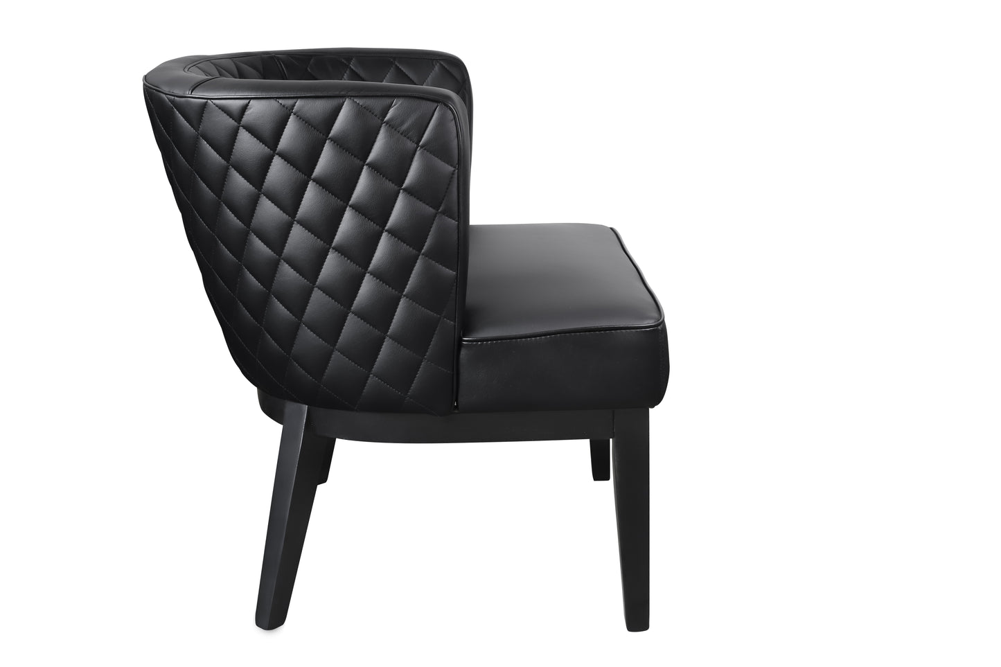 Boss Ava Quilted guest, accent or dining chair – Black