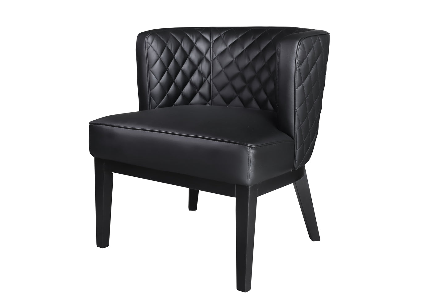 Boss Ava Quilted guest, accent or dining chair – Black