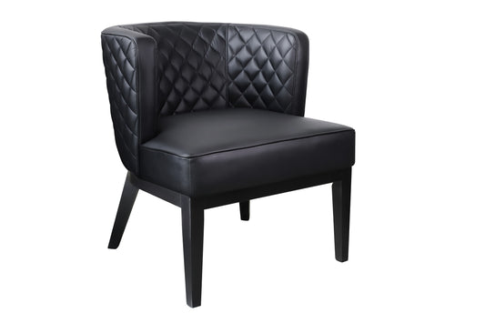 Boss Ava Quilted guest, accent or dining chair – Black